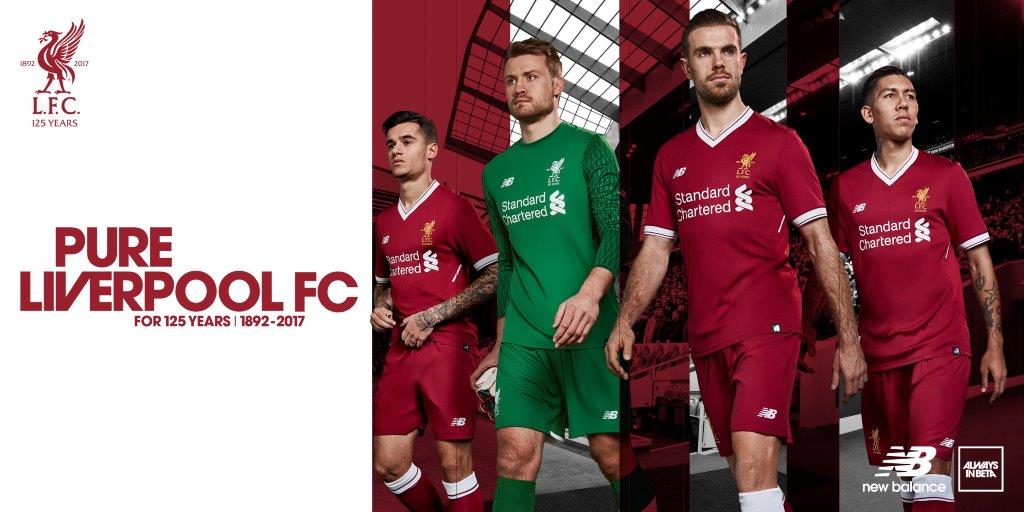 NB公式 - ニュースリリース - クラブ創立125周年記念 2017/18シーズンLiverpool FCHOMEユニフォーム発表 New  Balance【公式通販】